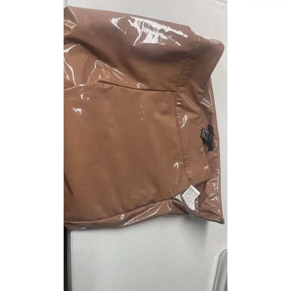 Forever 21 Faux Patent Leather Beige Sz S
Mid Rise Bodycon Skinny Pants - Picture 7 of 8